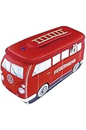 Brisa VW Collectie - Volkswagen Neopreen Universele Make-up Cosmetische Cultuur Reistas in T1 Bulli Bus Design (Brandweer/Rood/Groot)