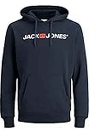 JACK & JONES Heren-hoodie logo, , M
