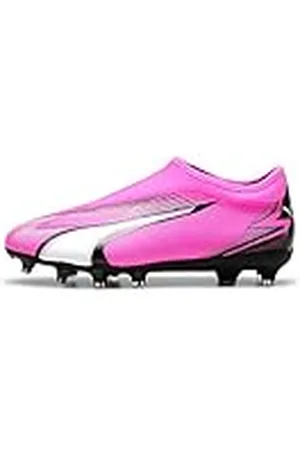PUMA Unisex Ultra Match Ll Fg/Ag Jr Voetbalschoen voor kinderen, Poison Pink Wit Zwart, 28 EU