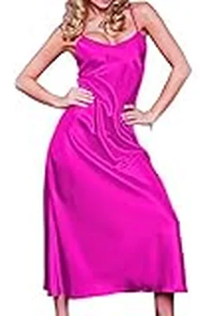 DKaren IGA nachtkleding voor dames, van satijn, maten XS-2XL, 100% polyester, , S