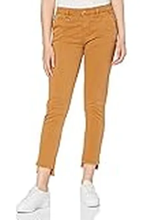 Yargıcı Yargıcı Dames Piping Gedetailleerde Broek Straight Jeans, , 30W x 32L