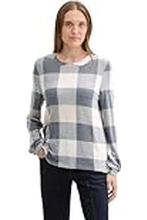 TOM TAILOR T-shirt met lange mouwen voor dames, , XXL