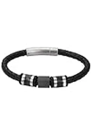 Ixxxi Men Leren Heren armband John Zilver Mat | 20cm