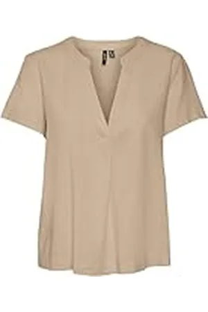 VERO MODA Vmmymilo Ss WVN Ga Top voor dames, , S