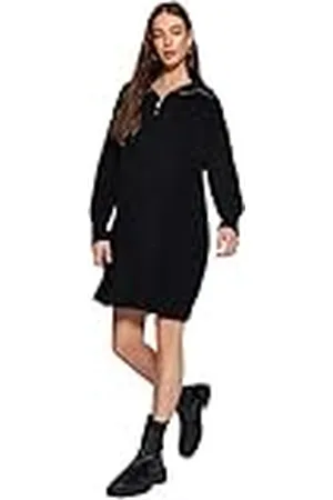 Trendyol Rechte mini-jurk met lange mouwen voor dames, casual, normale jurk, , S