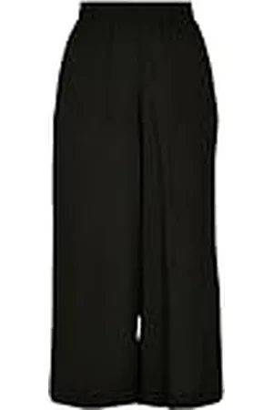 Urban classics Dames Sportbroek Ladies Wide Viscose Culotte, black, XL