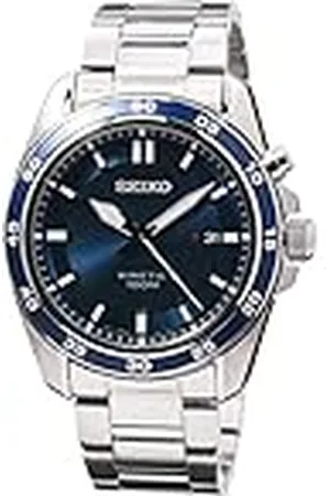 Seiko Herenhorloge kinetiek roestvrij staal met roestvrijstalen band, , Eén maat, kinetiek