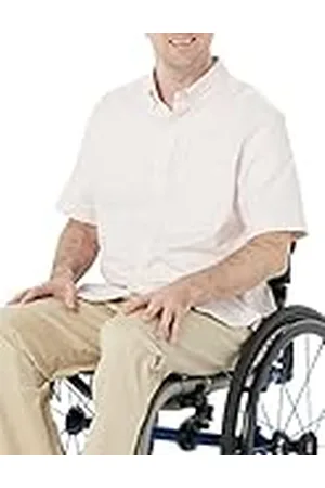 Amazon Heren Regular-Fit korte mouwen stretch Oxford overhemd met zak, , S