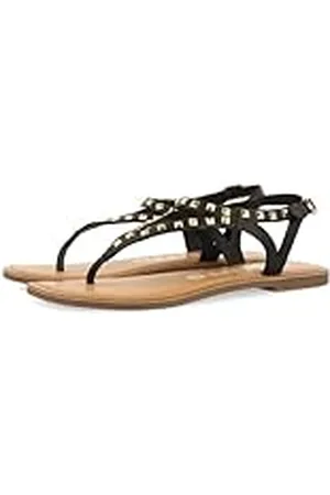 Gioseppo Zwarte leren sandalen met hakken voor dames Trilby, , 38 EU