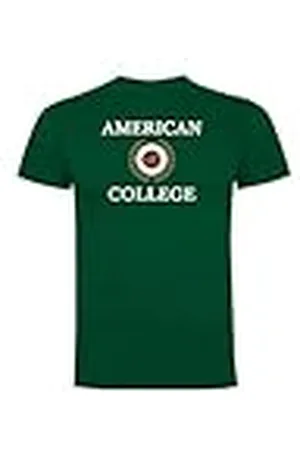 American College T-Shirts Sport Ademend Bedrukte Kleding Unisex Kinderen Jongens en Meisjes Casual Model ACTSW7 Donkergroen L, , L