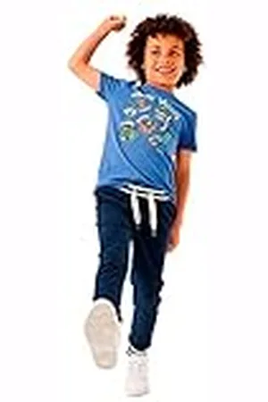 Garcia Kids Jongens T-shirt met korte mouwen, Blue Bird, 104/110, , 104 cm