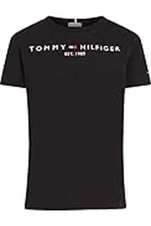 Tommy Hilfiger Essential Tee S/S Ks0ks00210, T-shirts met korte mouwen, Unisex - Kinderen en teners, Zwart (zwart), 74