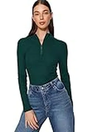 Trendyol Rechte damesblouse met lange mouwen, , M