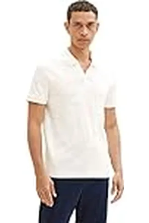TOM TAILOR Heren 1036376 Poloshirt, 10332-Off White, XL, , XL