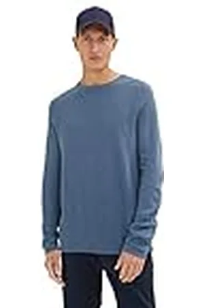 TOM TAILOR Heren 1035762 trui, 30278-China Blue Melange, XL