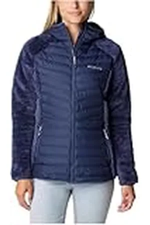 Columbia Hybride pufferjas met volledige ritssluiting voor dames, Powder Lite Sherpa