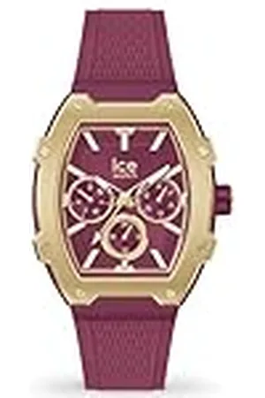Ice-Watch ICE boliday Gold burgundy - Dames rood horloge met siliconen band - 022868 (Klein)