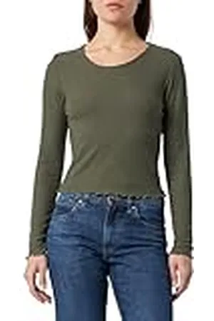 ONLY Dames Onlemma L/S O-Neck Short Top Noos JRS Shirt met lange mouwen, , L
