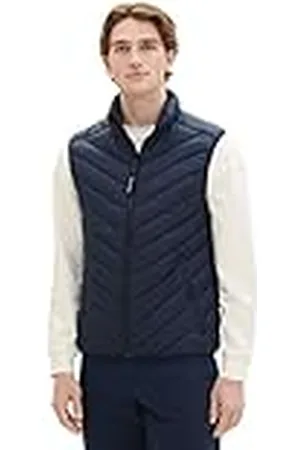 TOM TAILOR TOM KLEERMAKER lichtgewicht gewatteerd herengilet met opstaande kraag van gerecycled polyester
