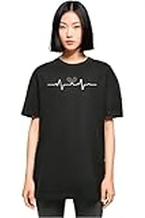 Merchcode Dames T-shirt Ladies Tennis Beats Boyfriend Tee, Oversized Fit, 100% Katoen, , 4XL