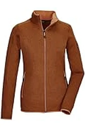 Killtec Dames Gebreid fleecejack/fleecejack met opstaande kraag KOW 111 WMN KNT FLC JCKT, zimt, 46, 41800-000