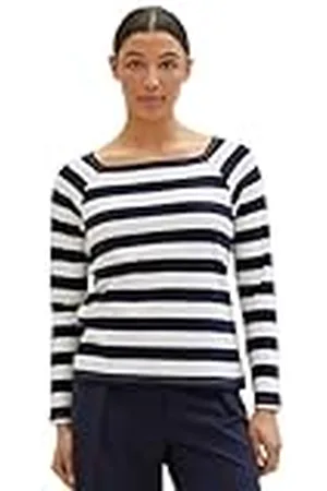 TOM TAILOR T-shirt met lange mouwen voor dames, , XS