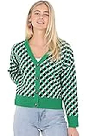 Brave Soul LKC-555GEOME/JDA jas, groen, normaal voor dames, , L