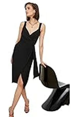 Trendyol Midi wikkeljurk voor dames, regular fit, geweven stof, , 34