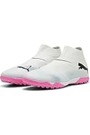 PUMA Heren Future 7 Match+ Ll Tt Voetbalschoen, White Black Poison Pink, 44 EU