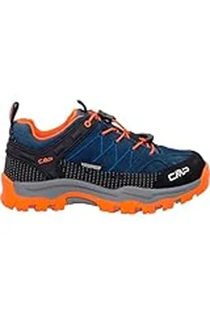 CMP Kids Rigel Low Trekking Shoes WP, uniseks, B Blauw Oranje, 36 EU