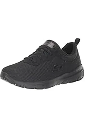 Skechers Flex Appeal 4.0 Brilliant View sneakers voor dames, zwarte mesh-rand, 38,5 EU