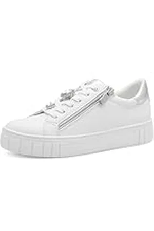 Marco Tozzi 2-23702-44 Damessneakers, wit/zilver, 40 EU, , 40 EU
