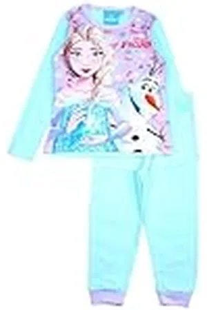 Disney Pyjama van katoen voor meisjes, de ijskoningin, comfortabele en behaaglijke outfit, Elsa en Anna design voor de nacht, , 6 Jaren