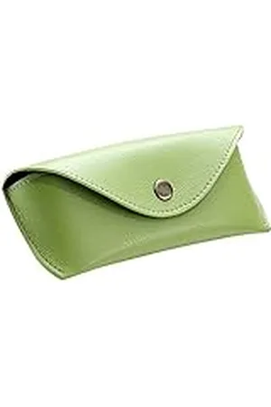 Alassio 2695 brillenkoker van echt leer, etui voor brillen en zonnebrillen, leren etui met klapsluiting en een drukknoopsluiting van metaal, leren case, groot, , ca. 16 x 7 x 4 cm, , 16 cm
