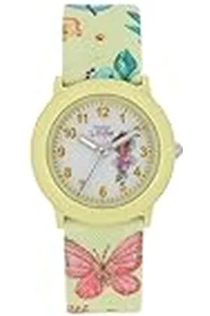 Prinzessin Lillifee Polshorloge voor meisjes en kinderen, analoog, met stoffen armband, roze, 3 bar waterdicht, wordt geleverd in horloges, geschenkdoos, 2037724, , Eén maat, zonder motief
