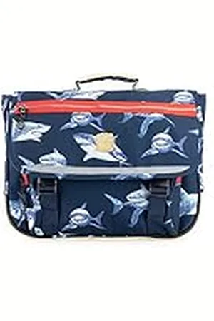 Pick & Pack Unisex Navy Shark Schooltas, één maat, , Eén Maat