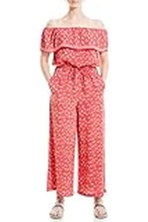 Max Studio Vrouwen Crêpe Off Shoulder Jumpsuit, , Medium