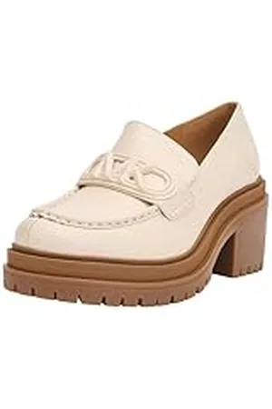 Michael Kors Rocco Heeled Loafer Loafer voor dames, lichtcrème, 42,5 EU, , 42.5 EU