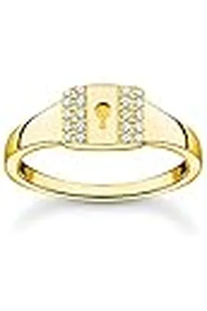 Thomas Sabo TR2372-414-14 Damesring, , 925 sterling zilver, 750 geelgoud, verguld, 54 EU, 925 sterling zilver, Zirkonia