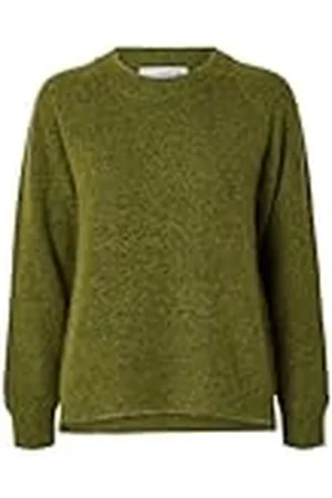 SELECTED Dames Slflulu Ls Knit O-Neck B Noos Pullover, , XS