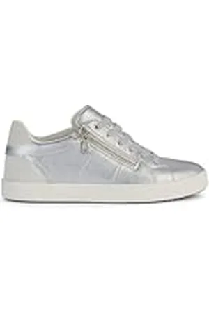 Geox D BLOMIEE E Sneakers voor dames, zilver/off WHT, 35 EU, , 35 EU