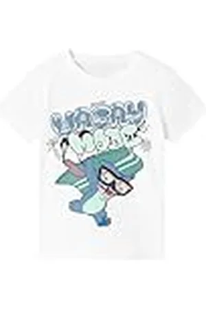 NAME IT Nmmmanuel Stitch Ss Top Box Wdi T-shirt voor jongens, , 104 cm