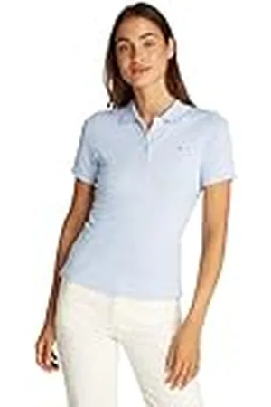 Tommy Hilfiger Dames 1985 Slim Pique Polo SS WW0WW43225 S/S Polo, Blauw, XS, , XS