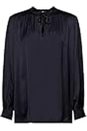 ESPRIT Collection Satijnen blouse met ruches, , XL