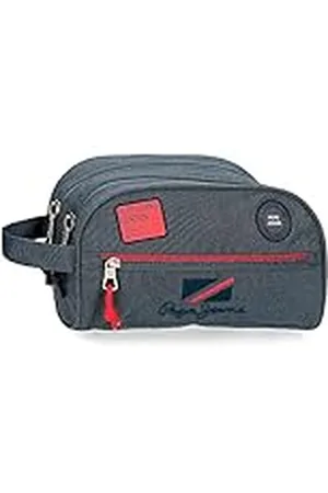 Pepe Jeans Kay make-uptas met twee vakken, aanpasbaar, , 26 x 16 x 12 cm, polyester, , Eén maat, Toilettas met twee vakken aanpasbaar