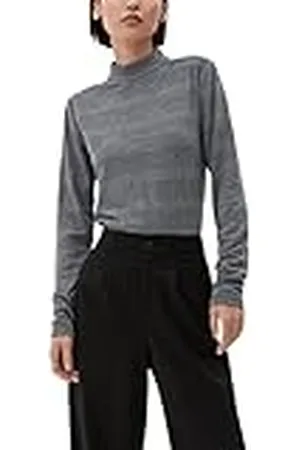 QS by s.Oliver Dames 2121397 shirt met lange mouwen met opstaande kraag, , 46