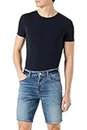 7 for all Mankind Heren JSSRC100 Denim Shorts, Mid Blue, Regular, , 34