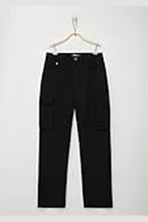QS by s.Oliver Junior Jongens Cargo Broek Pete, Straight Leg Black 140, , 140 cm