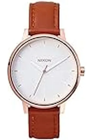Nixon Dameshorloges rond analoog kwarts leer 32002928, , Eén maat, Riemen.