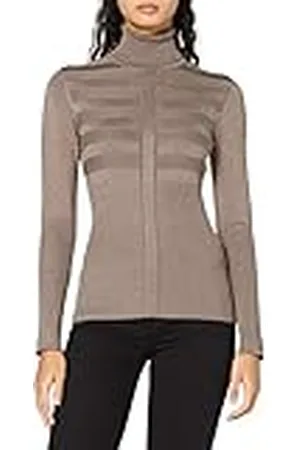 Morgan 202-Mentosa Coltrui met lange mouwen Lurex Mentosa Wit TXS dames, Beige , XS